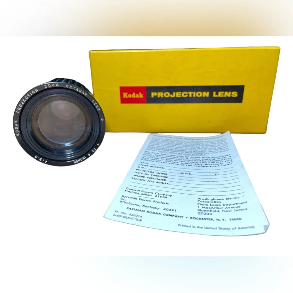🔥 Kodak Projection Zoom Ektanar Lens 4 to 6 Inches f:3.5 W/ Original Box 🔥
